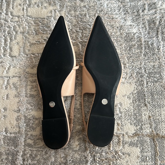 Zara Pointed Flat Leather Sling backs in Size 36 or US 6 - Picture 8 of 8